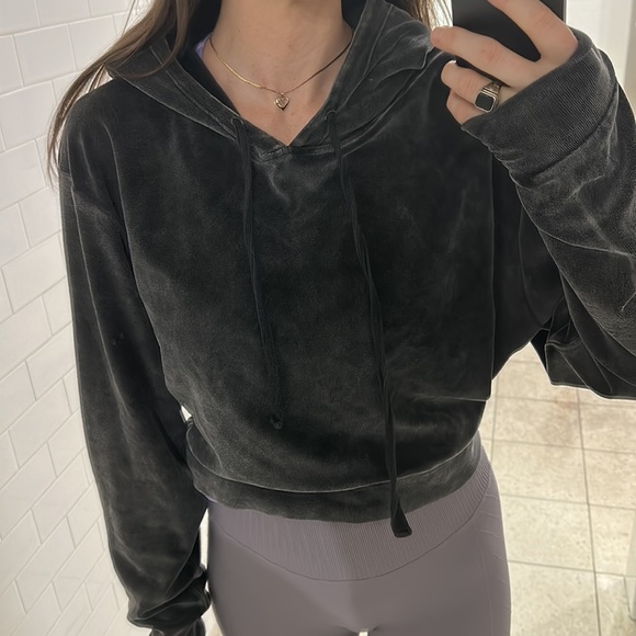 The Kooples oversized cropped sweatshirt size small - Picture 6 of 6